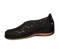 Generico Sandali Zeppa Donna Estive Platform Comodi Scarpe da Donna On da Punta Scarpe Singole Traspiranti Piatte Roll Back Sandali Estive Comode Sandalo Zeppa (Black,36)