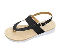 Generico Sandali Zeppa Plateau Scarpe Comode Donna Estive Sandals Zip Chunky Toe Summer Pullover Fish Women Mouth Sandals Heel High Back Fashion Women'S Sandali Donna Ortopedici (Black,37)