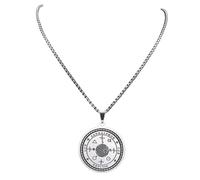 Generico Sandalphon Cor Delega Collane Lux Fiore della Vita Catena Donne Collane Colore Argento Collier Gioielli