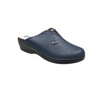 Generico Sani Walk Ciabatte Sanitaria Donna con Elastico Pantofole punta Chiusa Fantasia Floreale - Sottopiede Estraibile Traspirante e Antibatterico - Suola Ecologica (BLU, 39)