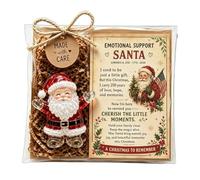 Generico Santa - Acrylic Mini Keepsake Ornament | Inspirational Desk | Christmas - Acrylic Santa Figurine Keepsake | Mini Encouragement Decor | Thoughtful Present For Family Friends