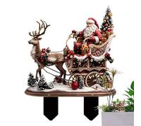 Genérico Santa Da Giardino | Figure di Natale Bidimensionali per Giardino,Ornamento Realistico Reno Spighe per Prato Vasi Fiere Patio Esterno Feste Bambini
