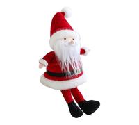 Generico Santa Doll - Soft Sitting Santa Claus Figure, Plush Holiday Decoration, Festive Christmas Ornament, Adorable Winter Display Toy | Indoor Shelf Car Living Room Home Window Office