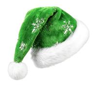 Generico Santa Hat | Long Sequin Christmas Hats | Unisex Warm Comfortable Costume Hatt for Teens Men Women Party Holiday Festival New Year Event Celebration Masquerade