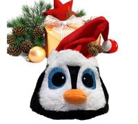 Generico Santa Hat - Photo Booth Props Funny | Fabric with Electronic Components, Penguin Santa Style with Light Sound, Funny Party Prop for Women, Carnival Photo Booth, Accessory, 20x20x40cm