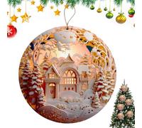 Generico Santa Ornaments, Santa Ornaments for Christmas Tree, Ornaments, Decorative Car, Best Ornaments Decorative Acrylic Car for Festive Vibes