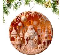 Generico Santa Ornaments, Santa Ornaments for Christmas Tree, Ornaments, Decorative Car, Best Ornaments Decorative Acrylic Car for Festive Vibes