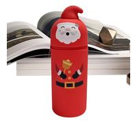 Generico Santa Pencil Pouch - Standing Pencil Case | Santa Retractable Bag Christmas School Supplies | Pencils Bag Cute Stationery Pen Case for Classroom Office Home Kids Teens Holiday