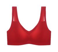 Generico Saralush Aerisoft - Ultimate Breathable Comfort Bra, SaralushThe Anti Sagging Breast Bra, Supportive Everyday Brassiere (Red,XXL)