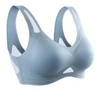 Generico Saralush Aerisoft - Ultimate Breathable Comfort Bra, The Anti Sagging Breast Bra, Seamless & all-Day Comfort (Blue,M)