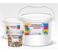 Generico Sassi Decorativi per Vasi 0,8-1,2 cm Ciottoli per Giardino Assortiti - Granulato di Marmo per Piante, Paesaggistica, Casa e Giardini - Pietre Acquario (MIX-ISEO, 2 Kg)