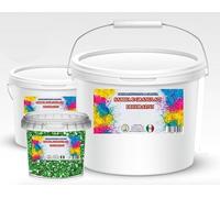 Generico Sassi Decorativi per Vasi 0,8-1,2 cm Ciottoli per Giardino Assortiti - Granulato di Marmo per Piante, Paesaggistica, Casa e Giardini - Pietre Acquario (VETRO VERDE, 5 Kg)