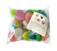 Generico Sassi Giardino, 20 Pezzi 4,5 Cm Ciottoli Colorati Luminescenti, Set Rocce di Fiume E Pietre Paesaggistiche, per Bricolage, Acquari, Vasi di Fiori, Fiumi, Cortili, Laghetti, Parchi, Feste