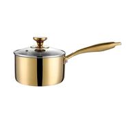 Generico Sauce Pan - Stainless Steel Cookware 16cm Handle Small Cooking Pot Lid | Durable Kitchen Cooking Vessel For Home Restaurant Outdoor Backyard Camping Picnic