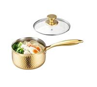 Generico Sauce Pan - Stainless Steel Cookware 16cm Handle Small Cooking Pot Lid | Durable Kitchen Cooking Vessel For Home Restaurant Outdoor Backyard Camping Picnic