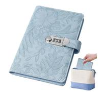 Generico Savings Book with 3-Digit Combination Lock, 23x14.5cm Leather Budget Planner for Money Saving Challenge, Ideal for Freelancers, Beginners, Families, Home, Office, and Travel