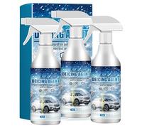 Generico Sbrinatore per Parabrezza Auto, Liquido sciogli Ghiaccio per finestrini Auto, Spray sbrinante per Parabrezza, rimuovi Ghiaccio rapido per Gelo, Neve e Ghiaccio, 60 ml (3Pezzo)