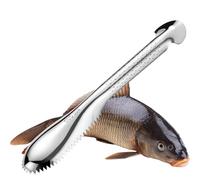 Genérico Sbucciatore per pesce, 24 cm, per rimuovere squame, manico ergonomico antiscivolo, lama in acciaio inox, aiuto per la pulizia di frutti di mare, per cucina, casa, ristorante, hotel
