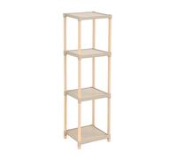 Generico Scaffale 4 ripiani 25x100x26 cm in polipropilene