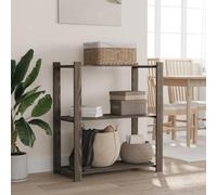 Generico Scaffale a 3 Livelli Grigio 80x38x90 cm in Legno di Pino,Commercio e Industria,Stoccaggio Industriale,Scaffalature industriali-373386