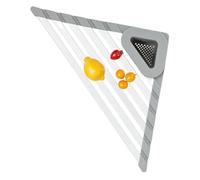Generico Scaffale Angolare per Lavello - Organizzatore Triangolare per Lavello - Portaoggetti Vassoio Dispenser Cestino Drenante Per Cucina Casa