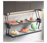 Generico Scaffale Da Cucina A Due Livelli, Ripiano Da Cucina Pieghevole Sotto Il Mobile, Ripiano Da Cucina Pieghevole, Salvaspazio For Bar, Caffè(Color2,390x248x440mm)