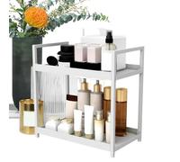 Generico Scaffale da scrivania - Scaffale | organizer a due livelli, supporto da banco autoportante, in ferro PP, design classificato, supporto espositore compatto per libro di van