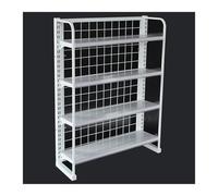 Generico Scaffale da supermercato a 4/5/6 Ripiani - Organizzatore per Snack e espositore per Negozi con Porta Etichette per Caramelle, Patatine, Bevande e gomme da Masticare - unità di stoccaggio in