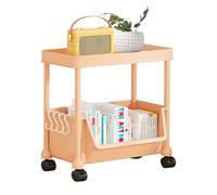 Genérico Scaffale mobile con ruote, carrello multiuso da pavimento con ruote, scaffale arrotolabile per trucco della camera da , organizer per interni casa, ufficio, studio, cucina bagno