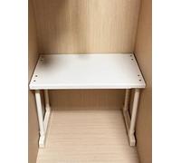 Generico Scaffale organizer espandibile for armadietto, scaffale impilabile regolabile in altezza for dispensa da cucina, armadio sotto il ripiano del lavello(L40-65cm/w24cm/h35-50cm)