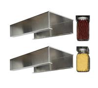 Generico Scaffale per barattoli di, organizer per barattoli per conserve - Scaffale portaoggetti in metallo - Organizer per di dal design, 2 pezzi, ideale per cucine, sale da pranzo, ristoranti, me