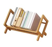 Generico Scaffale per organizer da scrivania - Credenza da tavolo per dormitorio, scaffale compatto, espositore per libri inclinabile, libreria | Organizzatore di libri per studio in una piccola st
