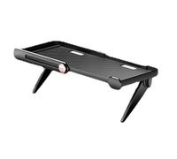 Generico Scaffale per TV Box - Scaffale superiore per TV regolabile senza trapano, per organizer multimediale, supporto per display multifunzione | Ripiano superiore per via cavo, al