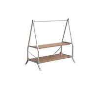 Generico Scaffale portaoggetti da Campeggio for Esterni, Portatile, Pieghevole, in Acciaio Inossidabile(Yellow)