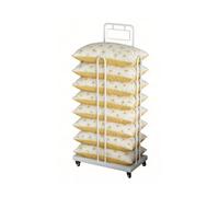 Generico Scaffale Portaoggetti Da Pavimento For Cuscini, Portacuscini For Divano Con Rotelle, Supporto For Cuscini Da Letto Con Cartellone Pubblicitario, Salvaspazio