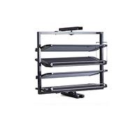 Generico Scaffale portaoggetti, espositore per Negozi, scaffale per Snack, Organizer, espositore in Metallo, scarpiera Girevole a 360° - per Armadio e Piccola Camera da Letto - Design Regolabile per