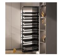 Generico Scaffale portaoggetti, espositore per Negozi, scaffale per Snack, Organizer, espositore in Metallo, scarpiera Estraibile Regolabile - impilabile per armadi e mobili - massimizza Lo Spazio di