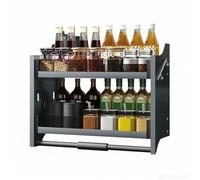 Generico Scaffale Portaoggetti For Armadietto Estraibile A 2 Livelli,Cestello Sollevabile Superiore E Inferiore,Organizzatore Condimenti For La Casa,Risparmia Spazio(Color 1,460x280x540mm)