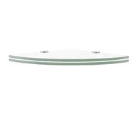 Generico Scaffali Angolari 2 pz Supporti Cromati e Vetro 25x25 cm,Trasparente,2.42kg,3051592