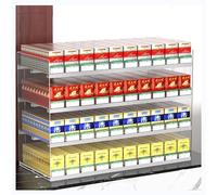 Generico Scaffali espositivi per Negozi, espositore per Sigarette, portasigarette in Acrilico da Parete, spingisigarette Automatico, Porta-Sigarette per armadietti da supermercato (dimensio