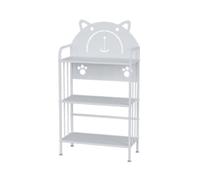Generico Scaffali For Libri Creativi Da Pavimento For Carichi Pesanti, For In ferro A 3/4 Livelli, Organizer For Decorazioni For La Casa, Capacità Di Carico 150 Kg For Soggiorno(3-Tier)