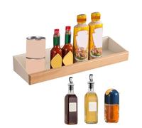 Genérico Scaffali galleggianti per stoccaggio rustico cucina scaffale libri | Montaggio adesivo da parete, espositore, bagno, camera da letto, soggiorno, cucina, decorazione rustica