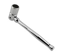 Generico Scaffold Ratchet, Heavy Duty Spanner, 10.24x0.98x0.98 Inches Adjustable Ratcheting Wrench, Ergonomic Handle Tool for Vehicle Drive, Ironworker Construction Maintenance Attachment