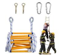 Generico Scala antincendio compatta, Scala di Sicurezza di Emergenza Leggera per Uso Domestico ed Esterno, Strumento di evacuazione antincendio Portatile, equipaggiamento di Sicurezza Essenziale per