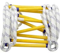 Generico Scala antincendio di Emergenza con Corda | Scala ignifuga da 3 Metri con moschettoni | Montaggio rapido e Facile utilizzo | Design Compatto e Leggero per la Massima Sicurezza