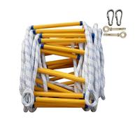 Generico Scala antincendio di Emergenza per Case a 2 Piani, ignifuga, a rapido dispiegamento, con Corda di Sicurezza per un'evacuazione Veloce, Soluzione di Fuga antincendio Portatile e Resistente.