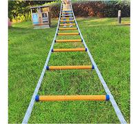 Generico Scala antincendio Portatile di Emergenza, Scala di Sicurezza in Corda da 10 m per Bambini e Adulti, Strumento di Soccorso per finestre e balconi, Design Leggero e Resistente