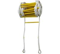 Generico Scala di Corda antincendio di Emergenza da 3 m - Scala Morbida e sicura con Ganci per Un rapido utilizzo - Ideale per Adulti, per la Sicurezza antincendio in casa e in Ufficio, Disponibile i