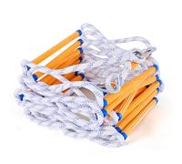 Generico Scala di Corda antincendio per finestre e balconi, Scala di Sicurezza a rapido utilizzo con moschettoni, Strumento di Fuga di Emergenza Compatto e Riutilizzabile in Nylon