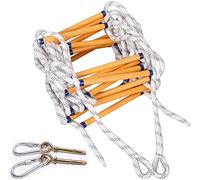 Generico Scala di Corda Portatile di Emergenza per Bambini e Adulti - Scala di Sicurezza da 20 m per evacuazioni Rapide da finestre e balconi, Soluzione di Fuga in Caso di Incendio